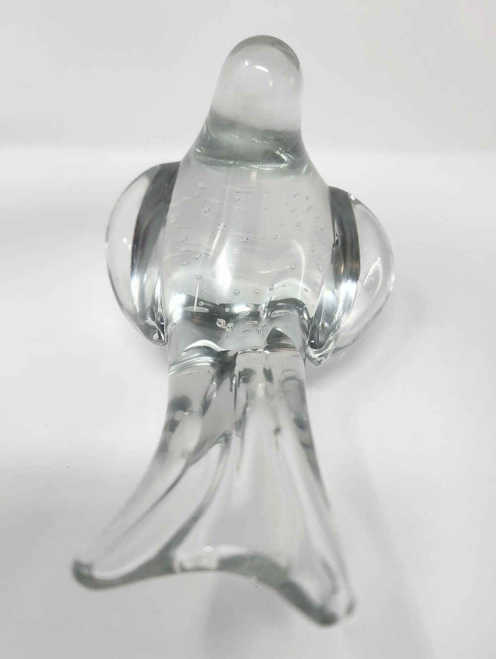 Chonky Bird Clear Art Glass Paperweight - Picture 9 of 10